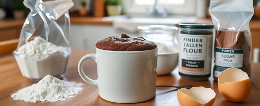 Bolo de Caneca Fofinho em 5 Minutos: Prático e Delicioso com Apenas 4 Ingredientes!