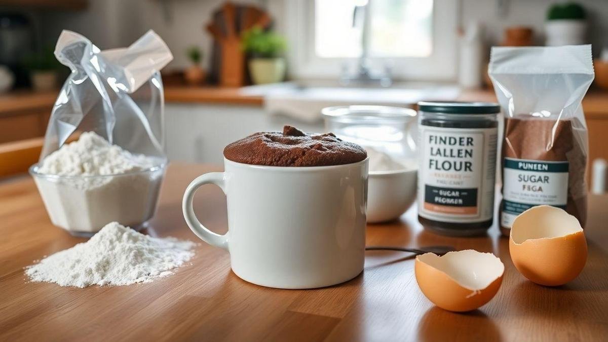 Bolo de Caneca Fofinho em 5 Minutos: Prático e Delicioso com Apenas 4 Ingredientes!