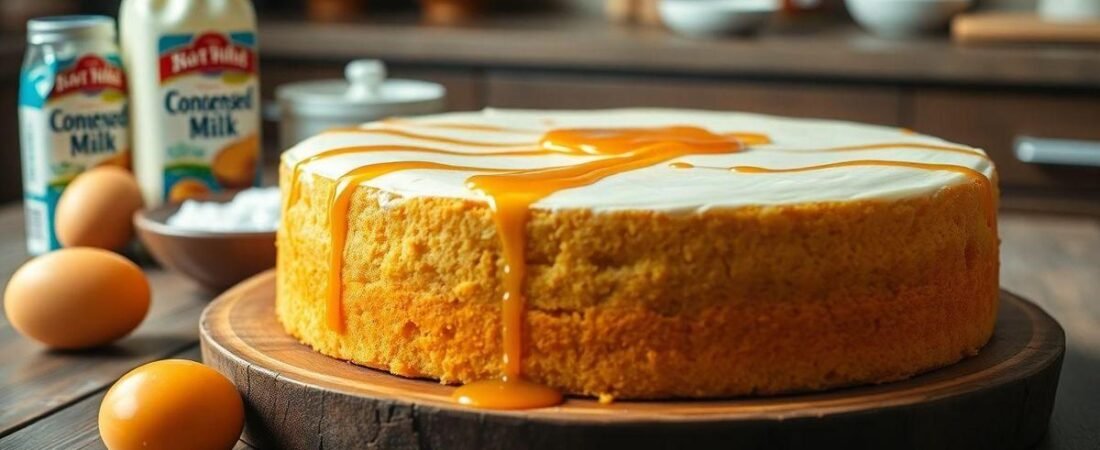 Bolo de Leite Condensado Deleiteiro: Fácil de Fazer com Apenas 5 Ingredientes!